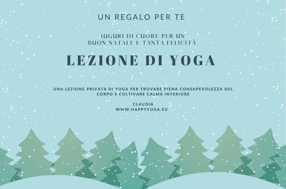 IDEA REGALO NATALE: UNA LEZIONE PRIVATA DI YOGA