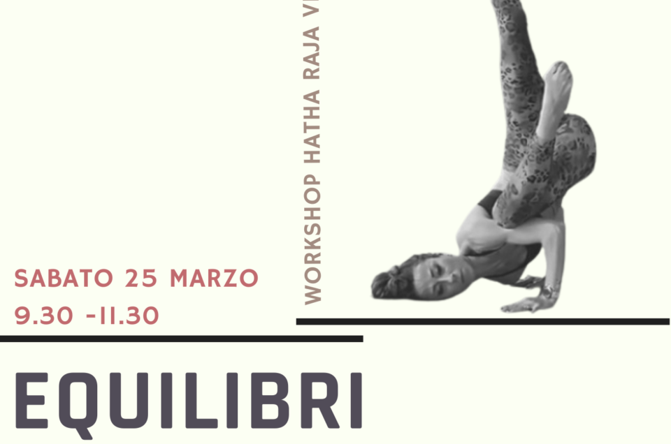 WORKSHOP EQUILIBRI HATHA RAJA VINYASA KRAMA SABATO 25 MARZO – NARAYANA REGGIO EMILIA