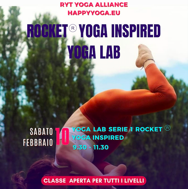 ROCKET®YOGA INSPIRED, YOGA LAB – sabato 10 febbraio c/o Narayana Reggio Emilia